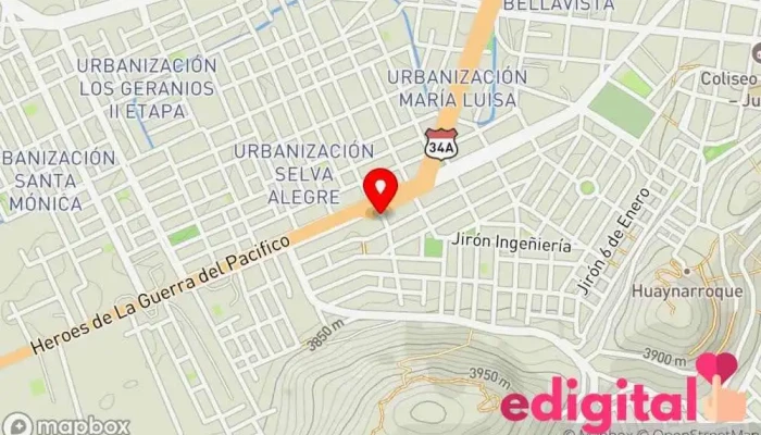 mapa de 0 Farmacia en Juliaca