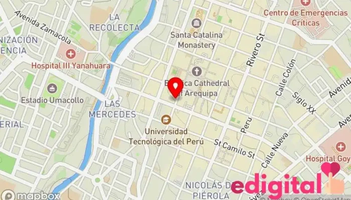 mapa de 4M TRANSPORTE TURÍSTICO Agencia de excursiones en autobús en Arequipa