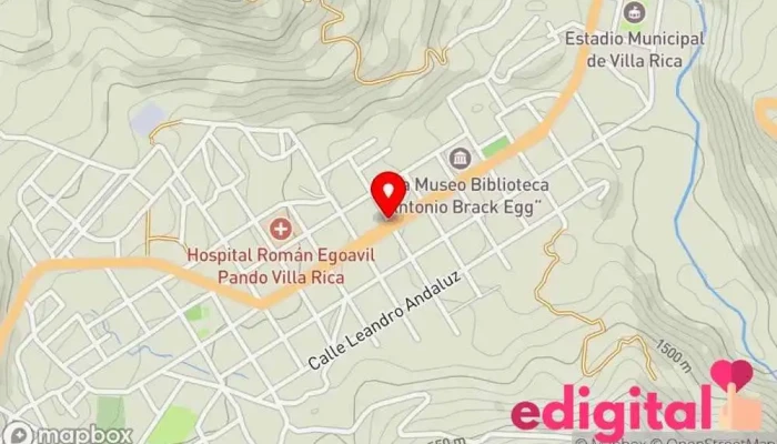 mapa de AmberFarma Farmacia en Villa Rica