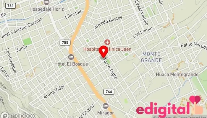 mapa de America Farma Farmacia en Jaén