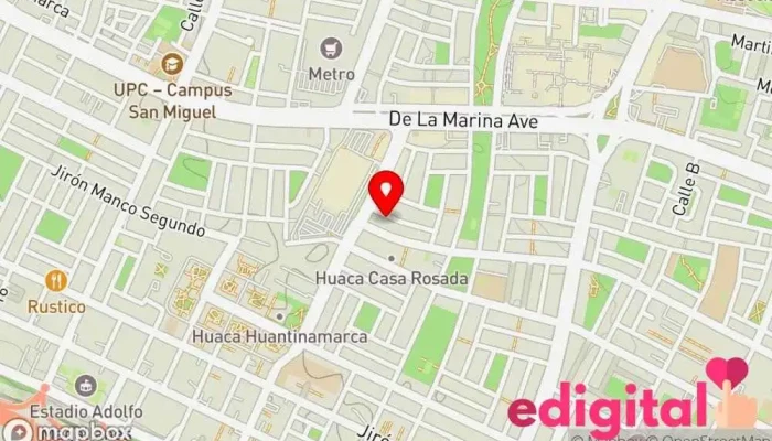 mapa de ANRIC MEDIC DRUGSTORE Farmacia en San Miguel