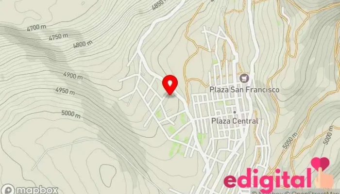 mapa de Antahuila Molino de agua en Perú