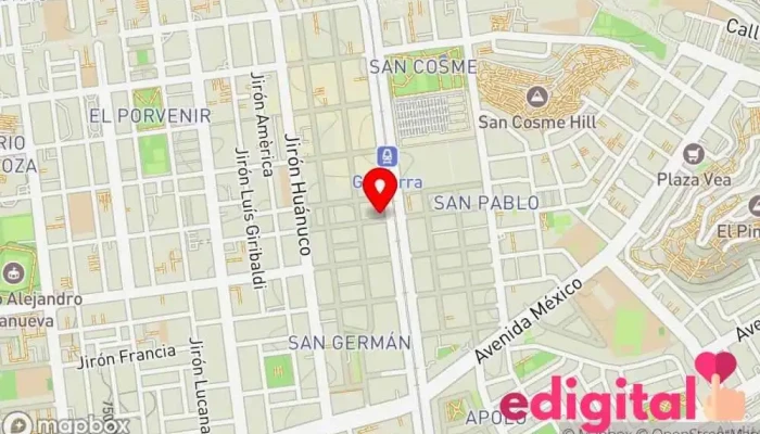 mapa de Avi Pharma S.A.C Farmacia en La Victoria
