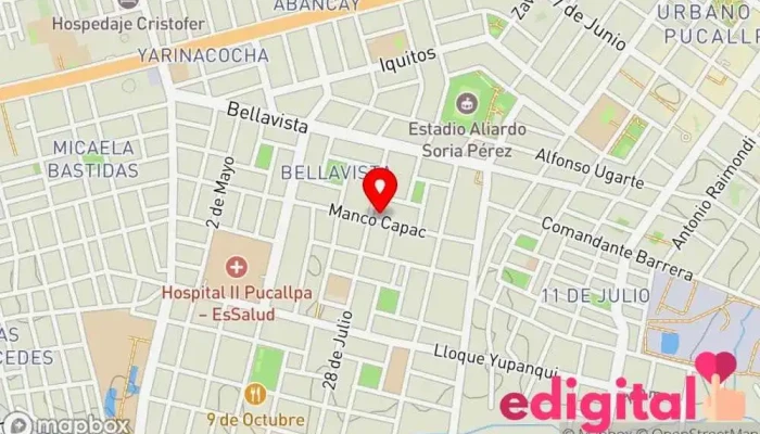 mapa de Ayuhuaska javier Primos Farmacia en Pucallpa