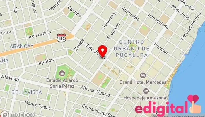 mapa de Batica Manantay Farmacia en Pucallpa