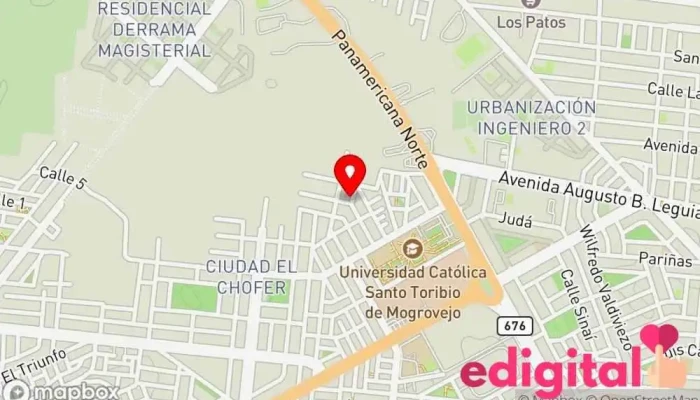 mapa de BELFARMA NYW Farmacia en Chiclayo