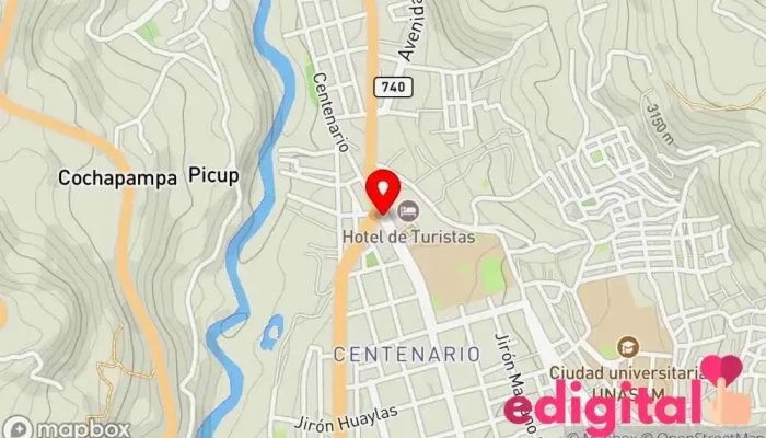 mapa de Bot salud y belleza Farmacia en Huaraz