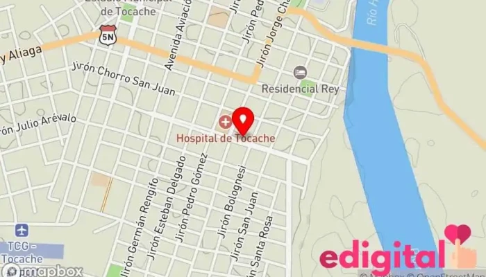 mapa de Botica 24 horas Farmacia en Tocache