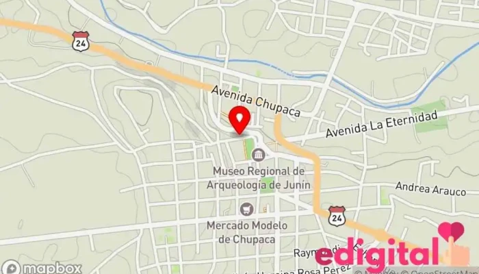 mapa de Botica Ahorros & Salud L M Farmacia en Chupaca
