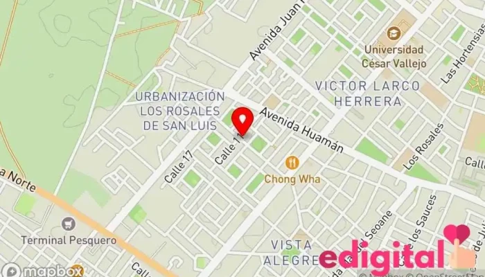 mapa de Botica Amy Farmacia en Víctor Larco Herrera