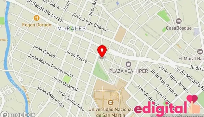 mapa de Botica Angelus Farmacia en Tarapoto