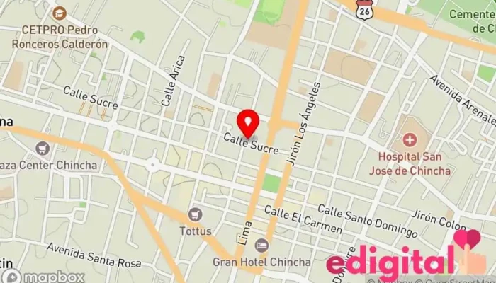 mapa de Botica Arcangel Farmacia en C. Callao 201
