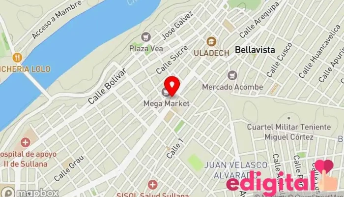 mapa de BOTICA BELÉN GONZALES SULLANA Farmacia en Sullana