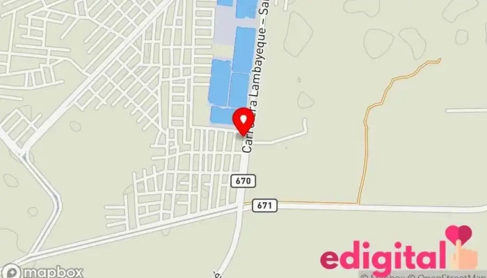 mapa de Botica Bendicion De Dios Farmacia en Lambayeque