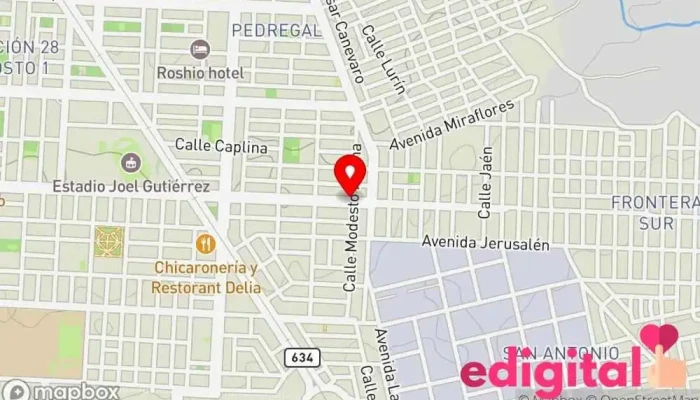 mapa de Botica Bicentenario Farmacia en Tacna