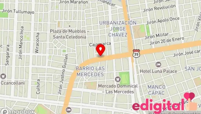mapa de Botica Britfarma Farmacia en Juliaca