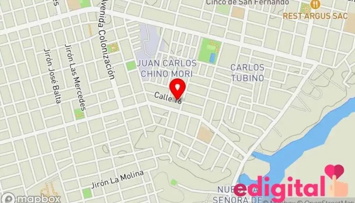 mapa de Botica Centro Oriente Farmacia en Pucallpa