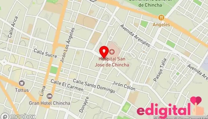 mapa de Botica Claudia Farmacia en Av. San Martin