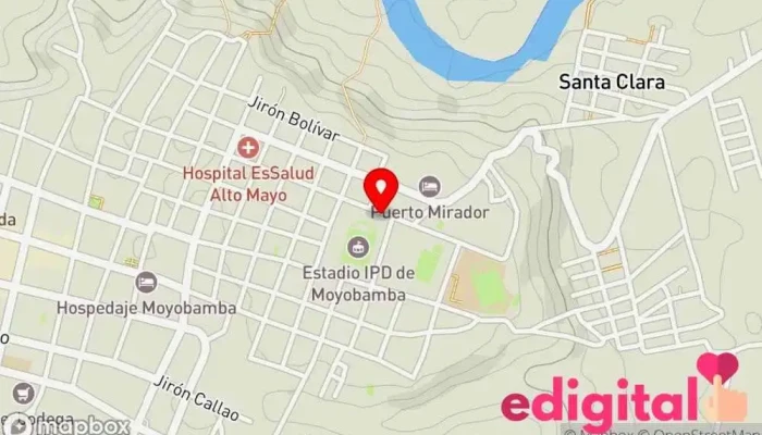 mapa de Botica Coralita Farmacia en Moyobamba