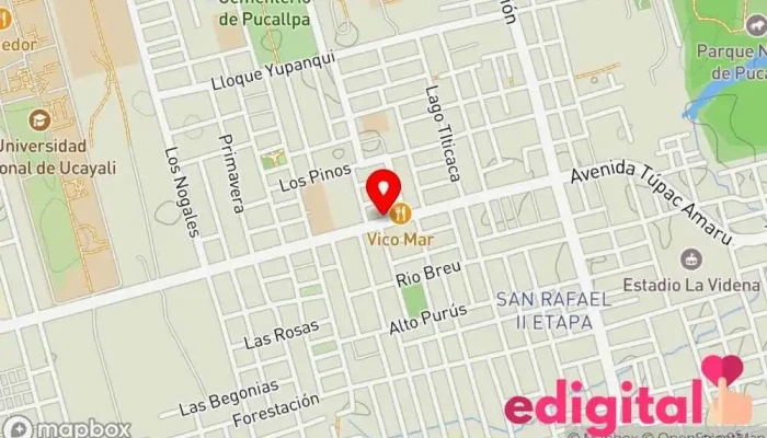 mapa de Botica Correa Farmacia en Pucallpa