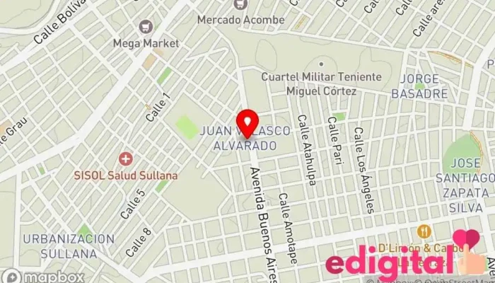 mapa de Botica Crisanto Farmacia en Sullana