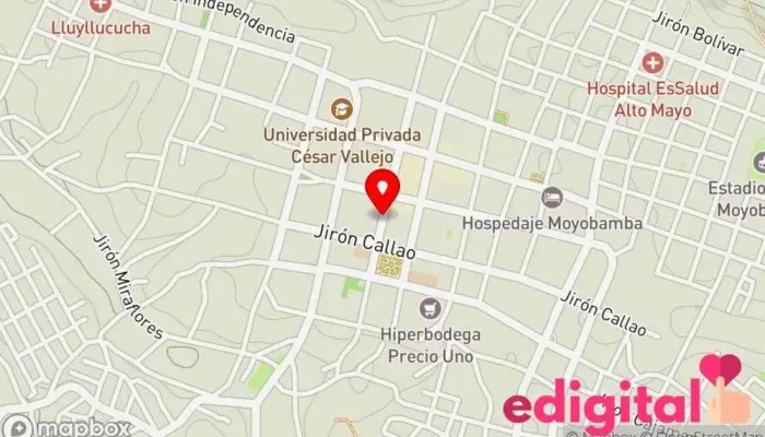mapa de Botica Cristo Rey Farmacia en Moyobamba