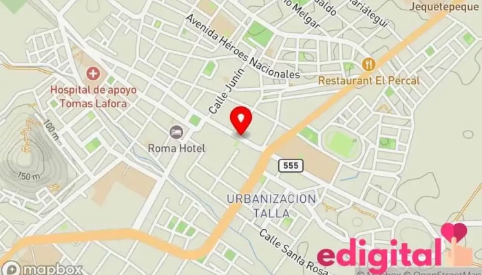 mapa de Botica Cruz Pharma Farmacia en Guadalupe