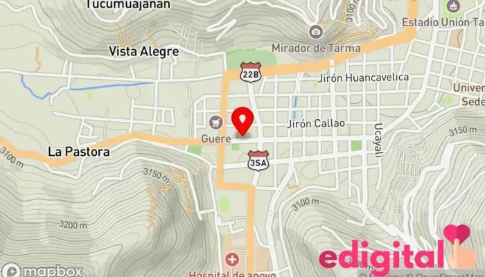mapa de Botica Darifarma Farmacia en Tarma