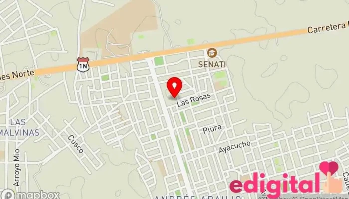 mapa de Botica D'Carlos Farmacia en Tumbes