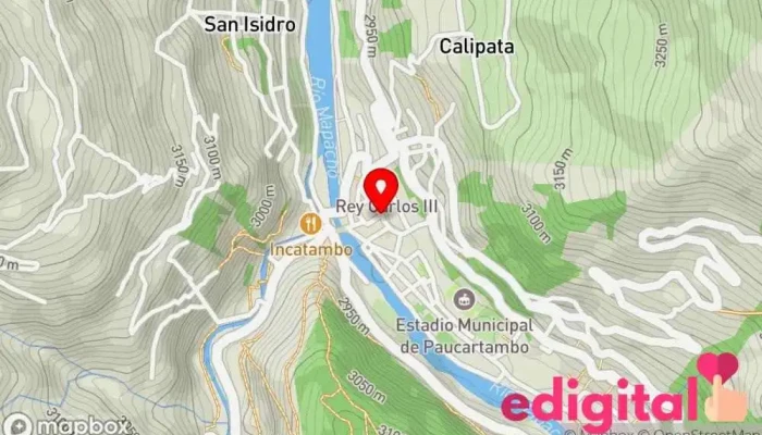 mapa de BOTICA Del Carmen Farmacia en Paucartambo
