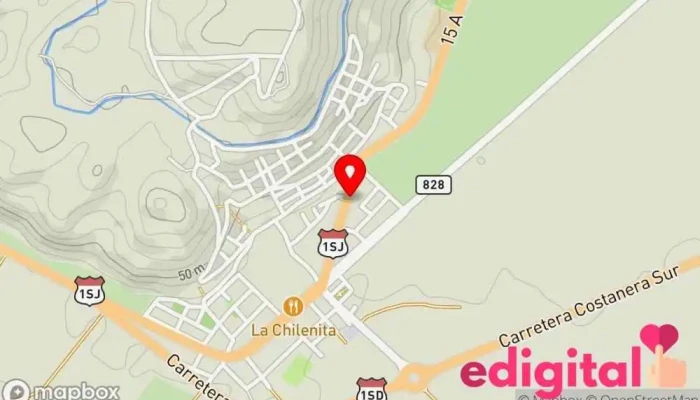 mapa de Botica Del Pueblo Cr Farmacia en La Curva