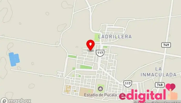 mapa de BOTICA DEL ROSARIO Farmacia en Pucalá