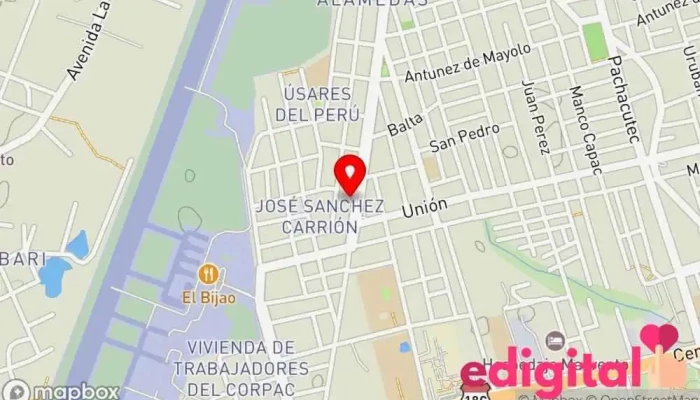 mapa de Botica Deyfarma Farmacia en Pucallpa