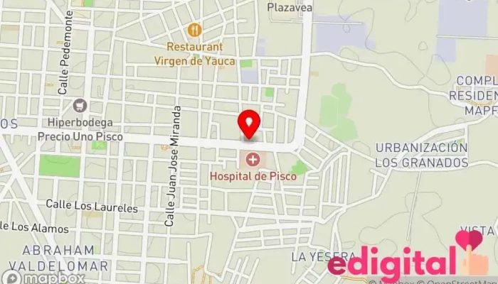 mapa de Botica Digna + Farmacia en Pisco