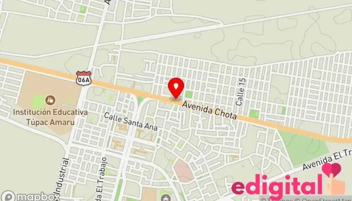 mapa de Botica Dios Es Mi Guía Farmacia en Tumán