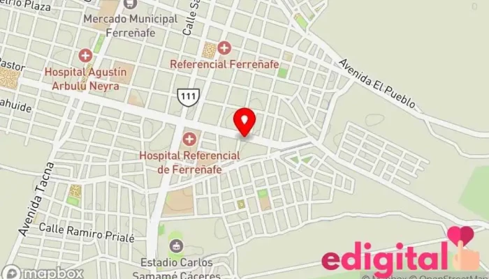 mapa de Botica D''liee Farma Farmacia en Ferreñafe