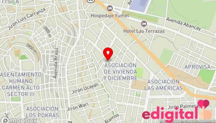 mapa de BOTICA ECONOMED Farmacia en Ayacucho