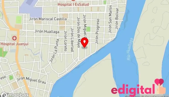 mapa de BOTICA EL CAJAMARQUINO Farmacia en Juanjuí