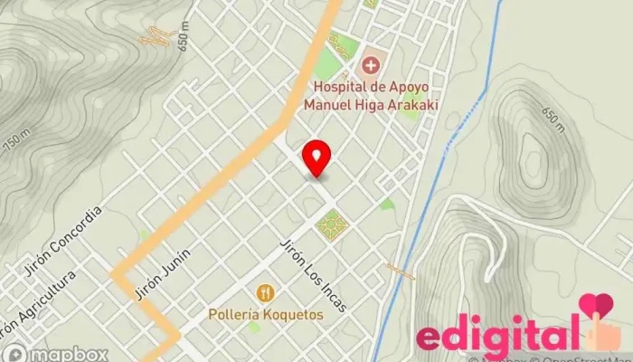 mapa de Botica El Carmen EIRL Farmacia en Satipo