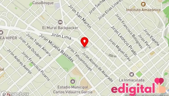 mapa de Botica Evans Farma Farmacia en Tarapoto