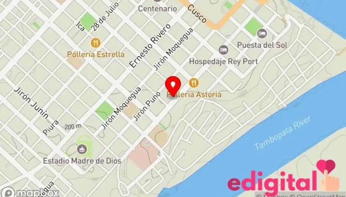 mapa de Botica Farma D & L Farmacia en Puerto Maldonado