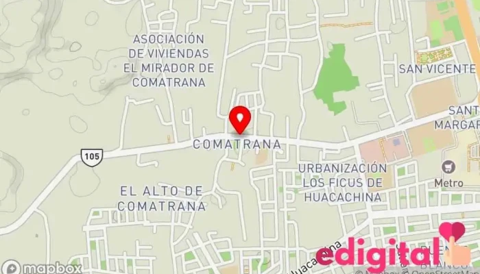 mapa de Botica Farmabet Farmacia en Ica