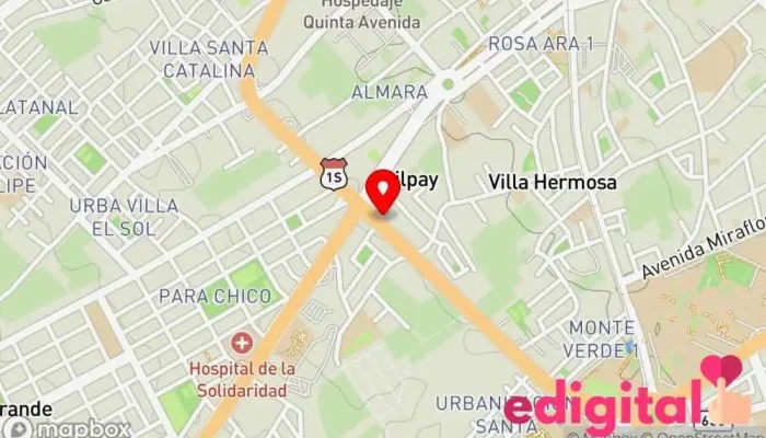 mapa de Botica Farmamed Farmacia en Tacna