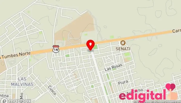 mapa de Botica FELICIDAD 26 Farmacia en Tumbes