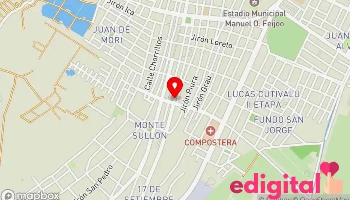 mapa de Botica Felicidad Farmacia en Catacaos