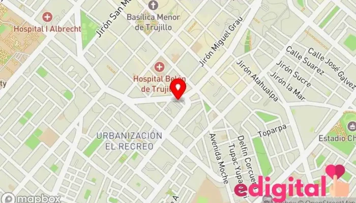 mapa de Botica Felicidad Farmacia en Trujillo