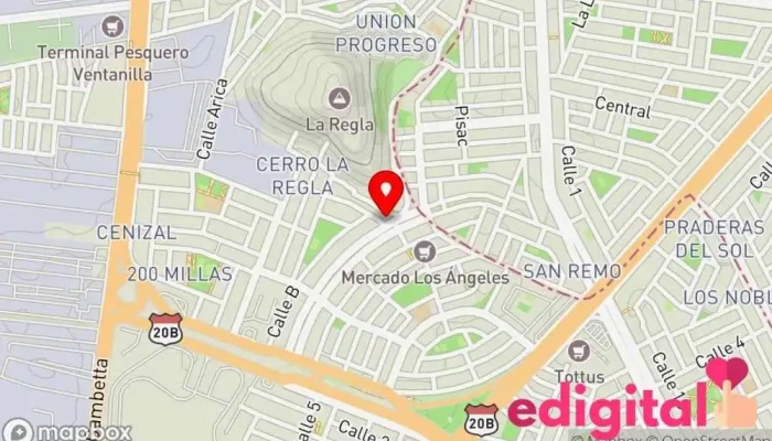 mapa de Botica Francia Farmacia en Callao