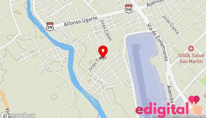 mapa de Botica G &M Farmacia en Tarapoto