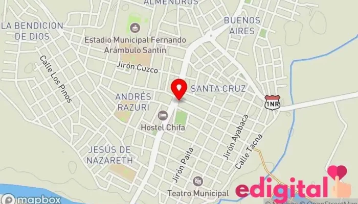 mapa de Botica G y C Farmacia en Tambo Grande