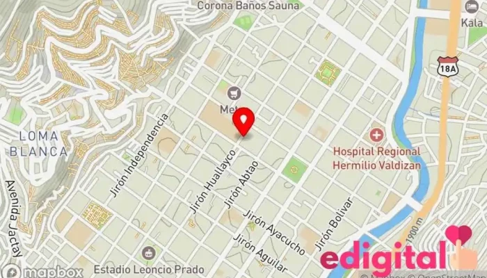 mapa de Botica G7 Falcon Farmacia en Huánuco